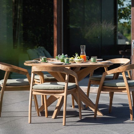 Java round garden table 135cm Gescova