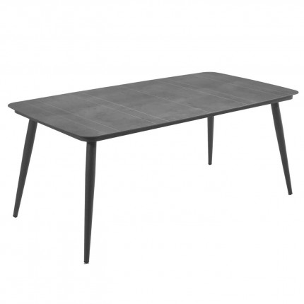 Basel garden table 200x100cm charcoal grey Gescova