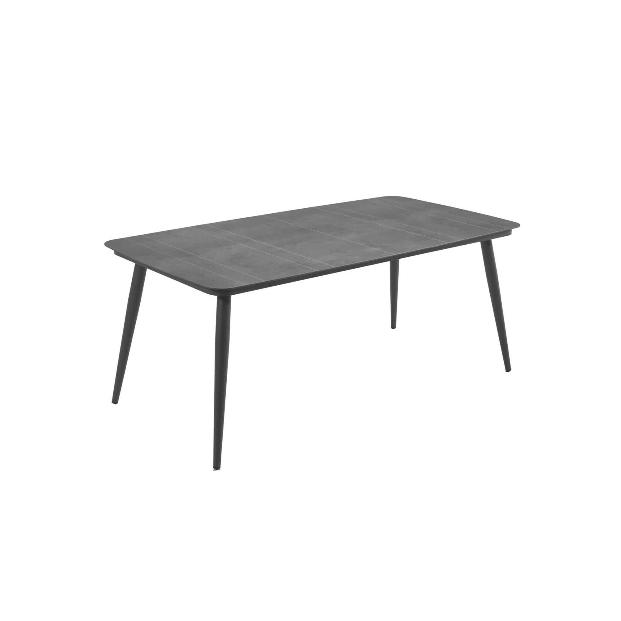 Basel garden table 200x100cm charcoal grey Gescova