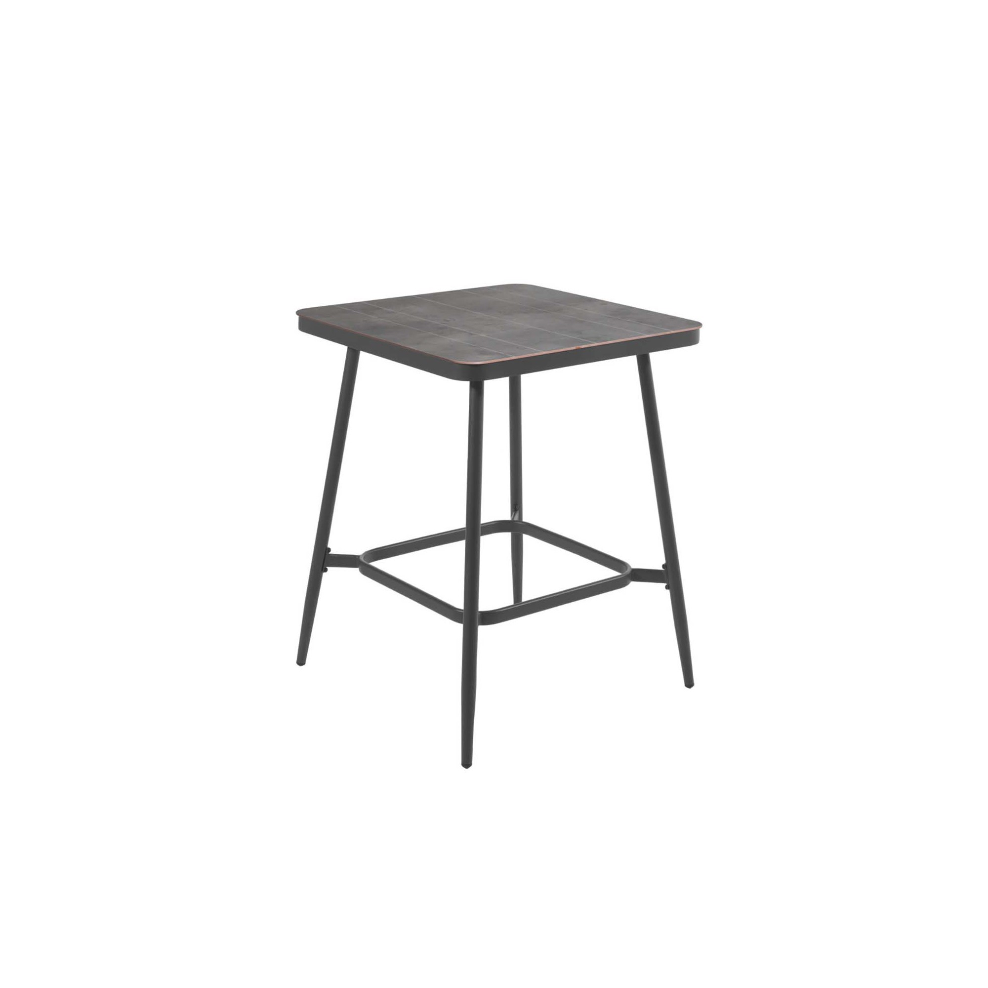 Basel garden table 90x90cm charcoal grey Gescova