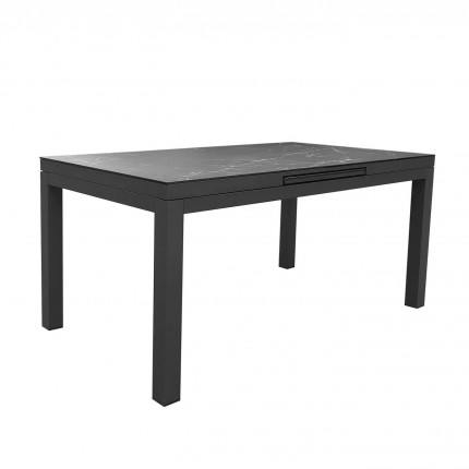 copy of Coppi white extensible garden table 280x100cm Gescova