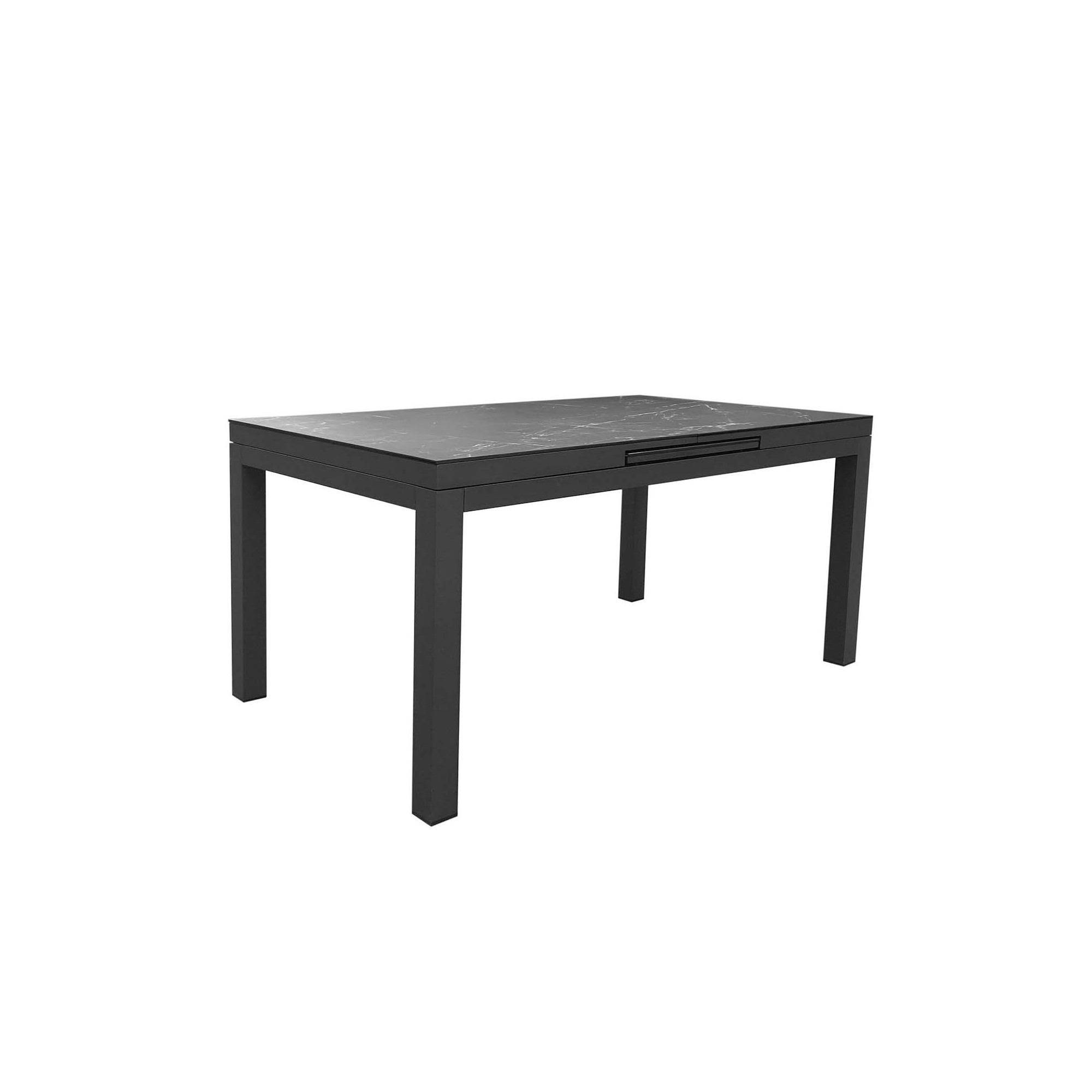 copy of Coppi white extensible garden table 280x100cm Gescova