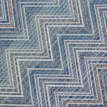 Carpet Zigzag blue 330x230cm Kare Design