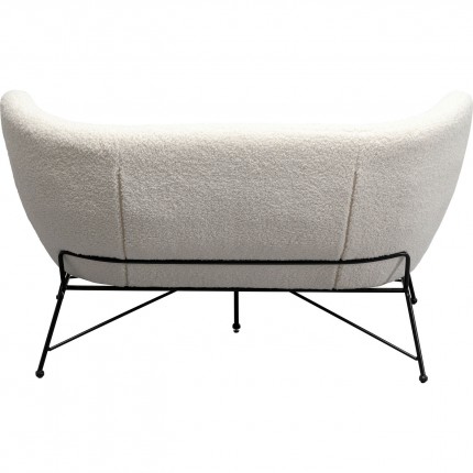 Sofa Jacky Teddy 2-Seater white Kare Design