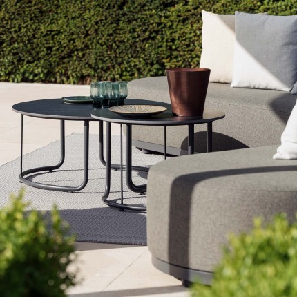 Lagos anthracite grey garden furniture set Gescova