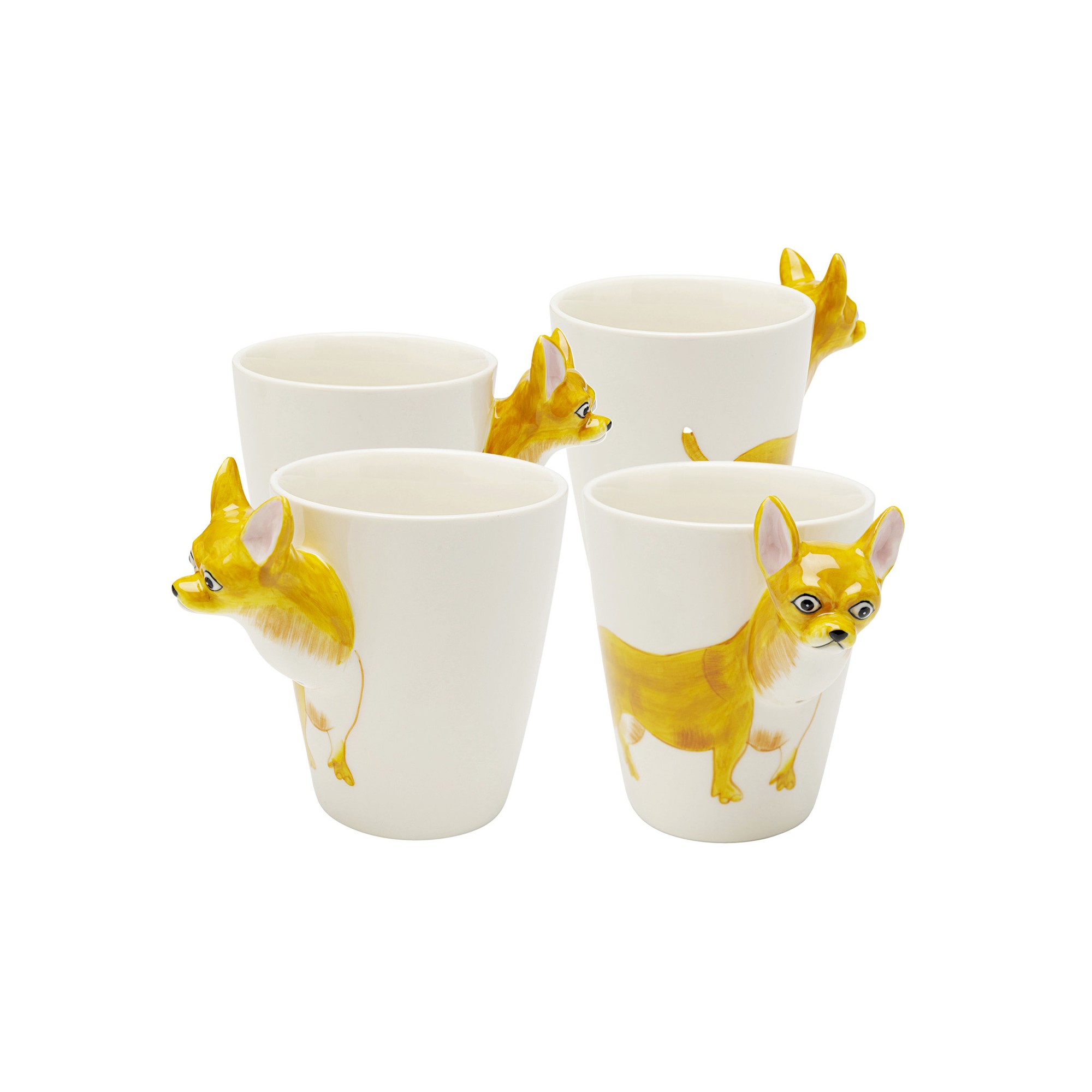 Mug chihuahua (4/set) Kare Design