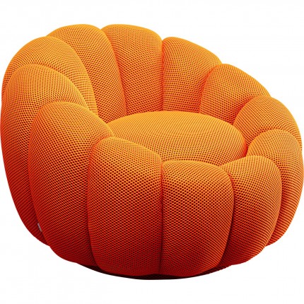 Swivel Armchair Peppo Bloom orange Kare Design