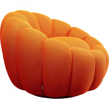 Swivel Armchair Peppo Bloom orange Kare Design