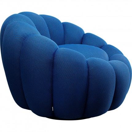 Swivel Armchair Peppo Bloom blue Kare Design