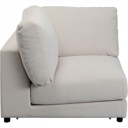 Corner seat left sofa Palermo cream Kare Design