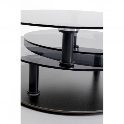 Table basse Twist noire 90cm Kare Design