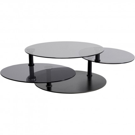 Table basse Twist noire 90cm Kare Design