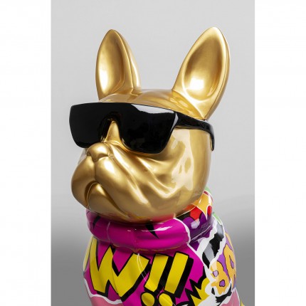 Deco gold bulldog graffiti sunglasses 49cm Kare Design