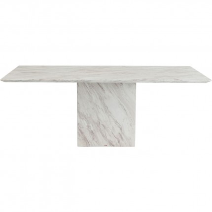 Table Artistico 200x100cm marbre blanc Kare Design