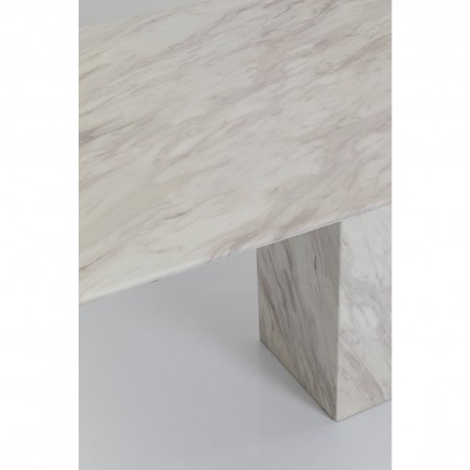 Table Artistico 200x100cm marbre blanc Kare Design