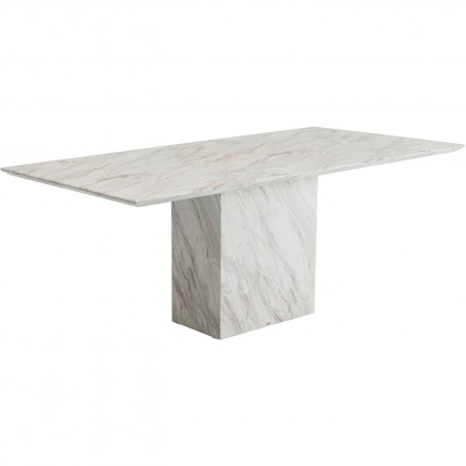 Table Artistico 200x100cm marbre blanc Kare Design