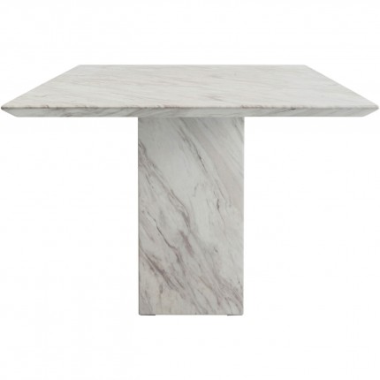 Table Artistico 200x100cm marbre blanc Kare Design