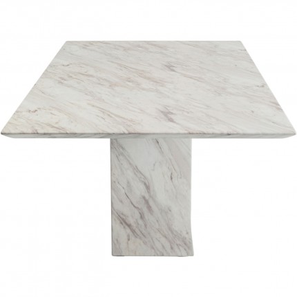 Table Artistico 200x100cm marbre blanc Kare Design