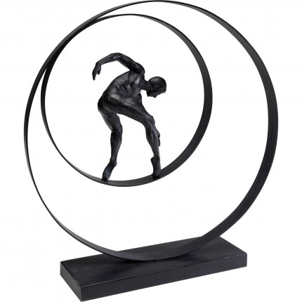 Déco danseur anneaux 45cm noir Kare Design