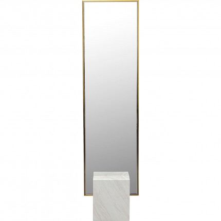 Miroir sur pied Hulda 180x46cm doré et blanc Kare Design