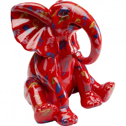 Déco éléphant rouge Kare Design