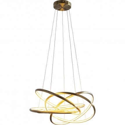 Pendant Lamp Saturn LED Gold Kare Design