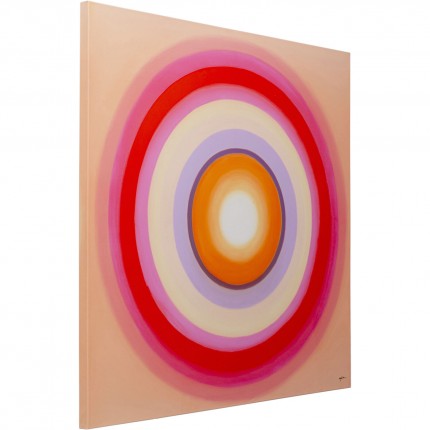 Canvas Picture Tendency 120x120cm circles pink Kare Design