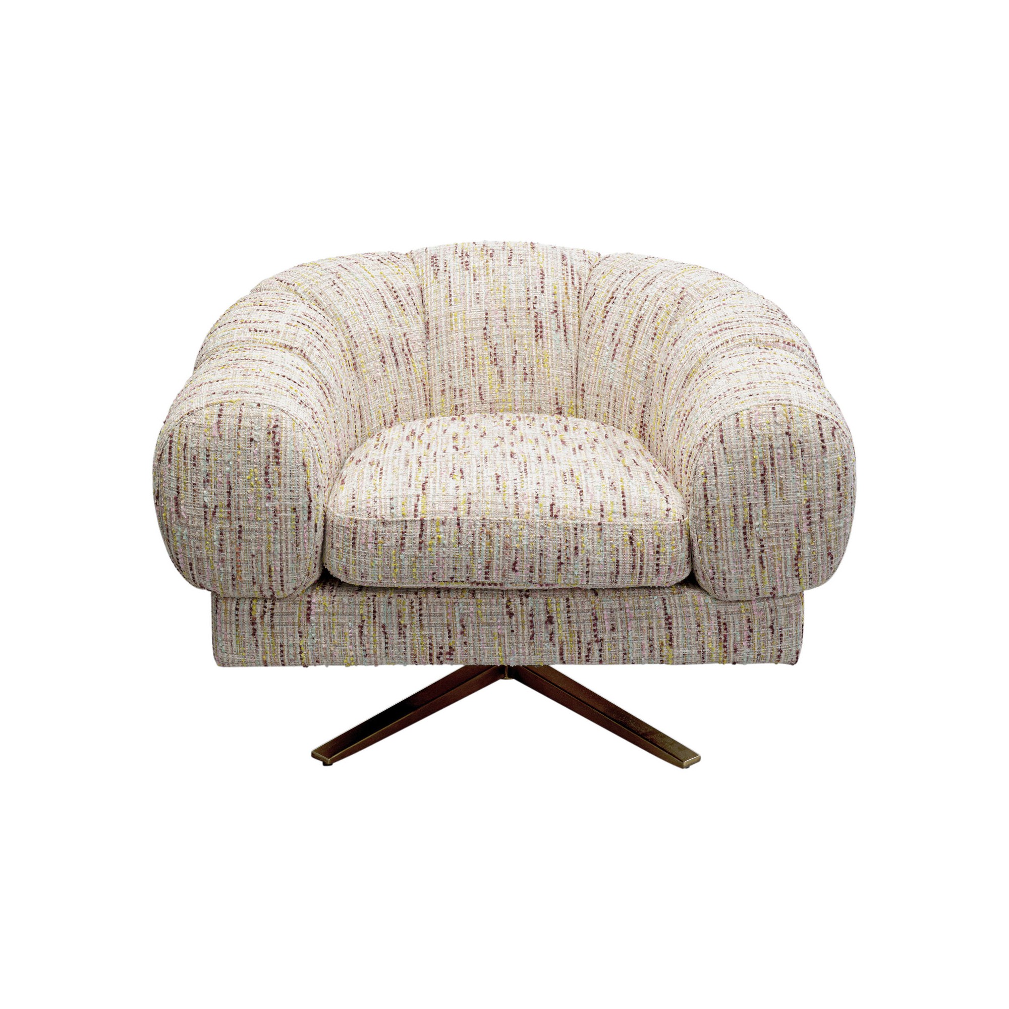 Fauteuil pivotant Janno beige