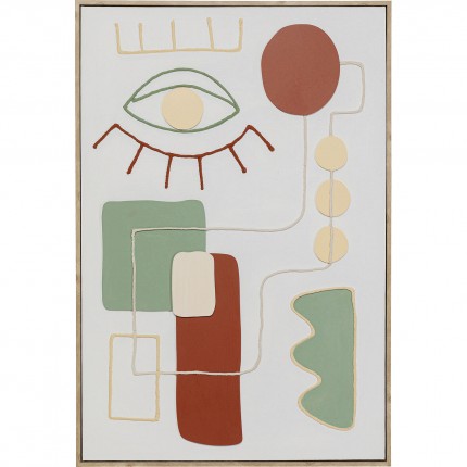 Tableau Art Eye gauche 62x92cm Kare Design