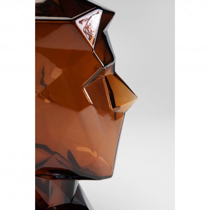 Vase Prisma visage marron 30cm Kare Design