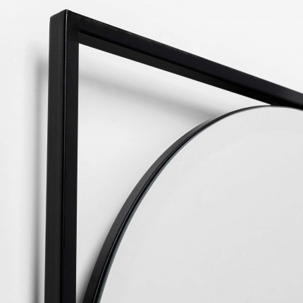 Miroir Bonita noir 109x71cm Kare Design