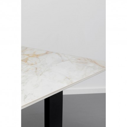 Table Eternity 180x90cm blanche et noire Kare Design