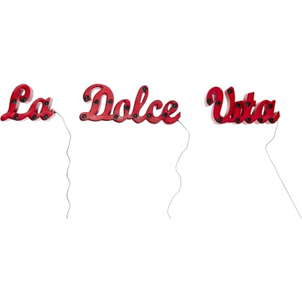 Applique murale La Dolce Vita rouge Kare Design