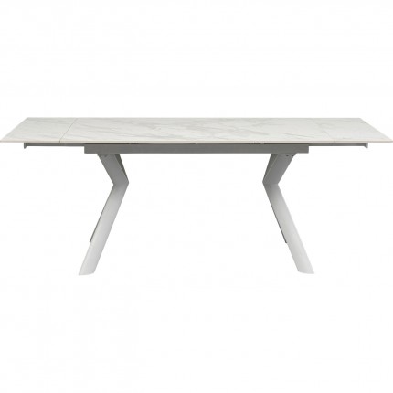 Table à rallonges Xenia 200x80cm blanche Kare Design