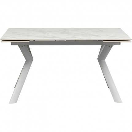 Table à rallonges Xenia 200x80cm blanche Kare Design