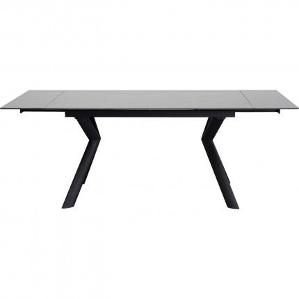 Table à rallonges Xenia 200x80cm noire Kare Design