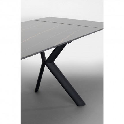 Extension Table Xenia 200x80cm black Kare Design