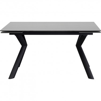 Table à rallonges Xenia 200x80cm noire Kare Design