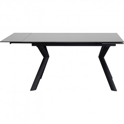 Table à rallonges Xenia 200x80cm noire Kare Design