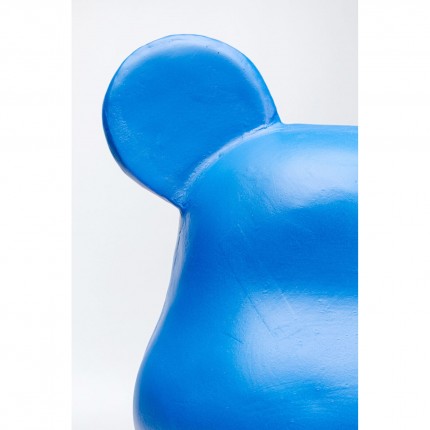 Déco ours bleu 51cm Kare Design