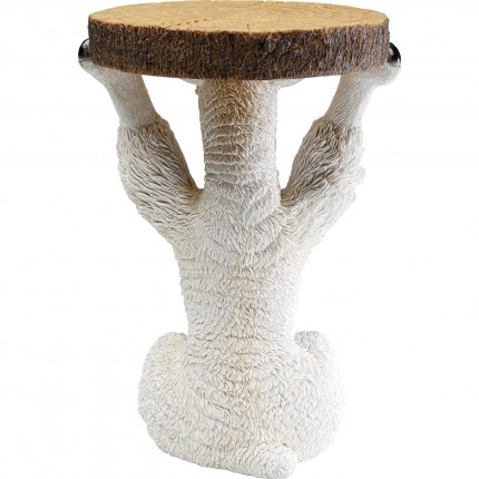 Table d'appoint Animal alpaca blanc Kare Design