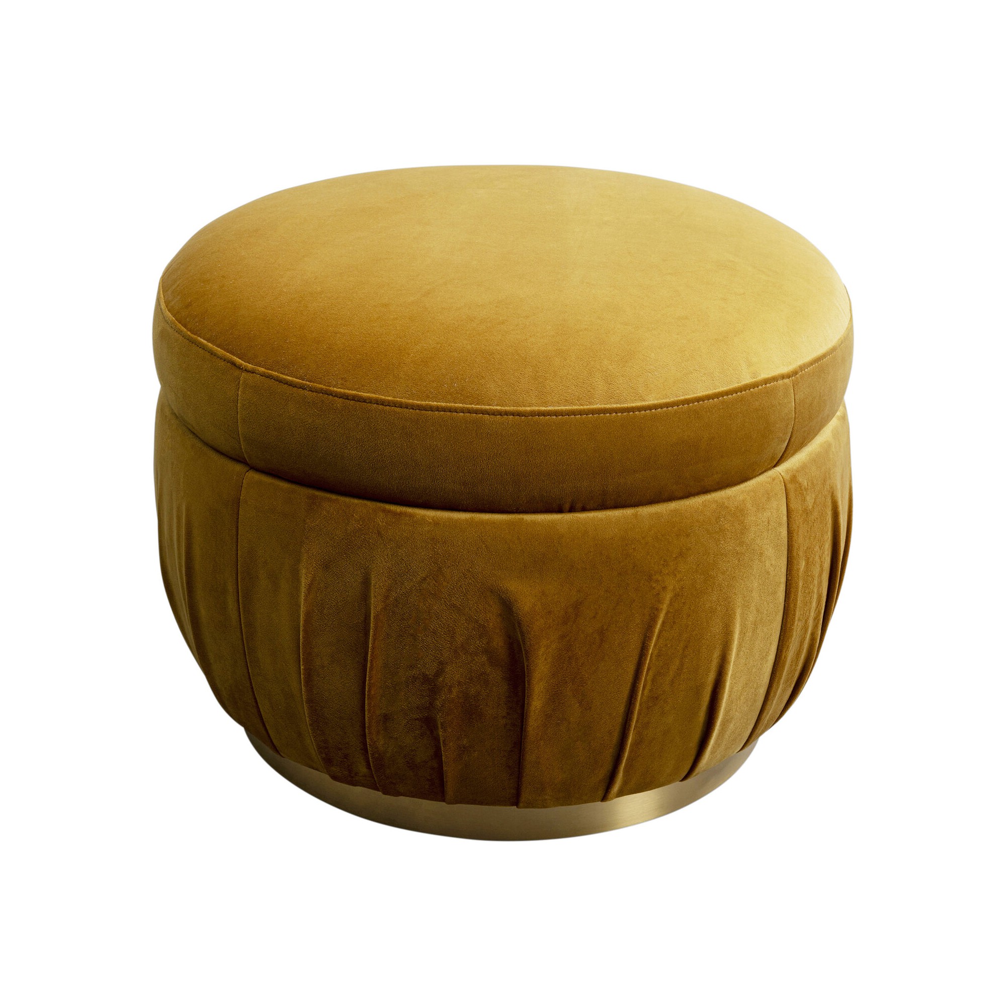 Pouf Nube jaune Ø56cm