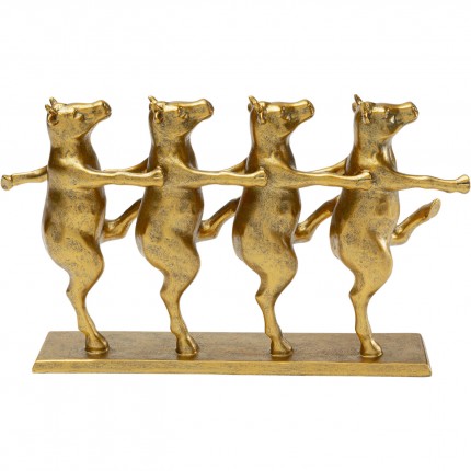 Deco dancing cows gold Kare Design