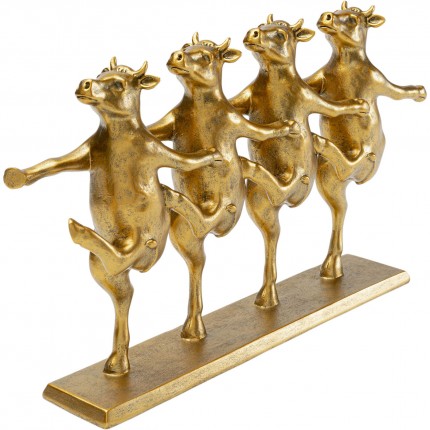 Deco dancing cows gold Kare Design