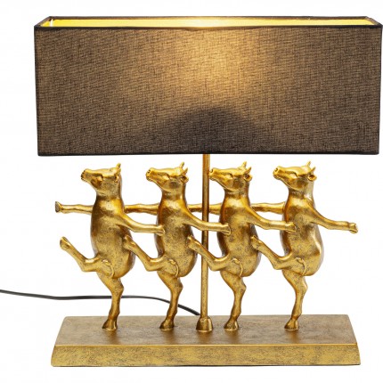 Lampe vaches cancan dorées Kare Design