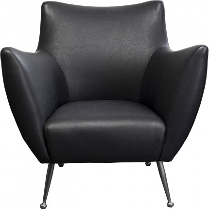 Armchair Goldfinger black Kare Design