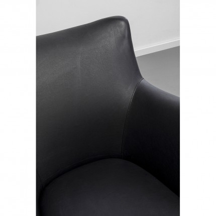 Armchair Goldfinger black Kare Design