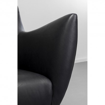 Armchair Goldfinger black Kare Design