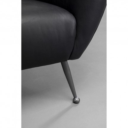 Fauteuil Goldfinger noir Kare Design