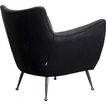 Fauteuil Goldfinger noir Kare Design